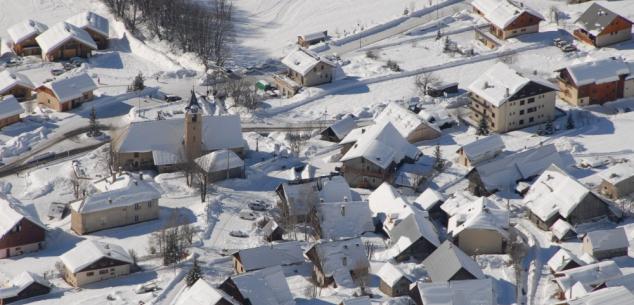 saint sorlin d arves luchtfoto